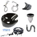 Portable Luxury Ceramic Basin Hair Washing Sink Kit for Salon and Bedside Hair Shampoo Washbasin