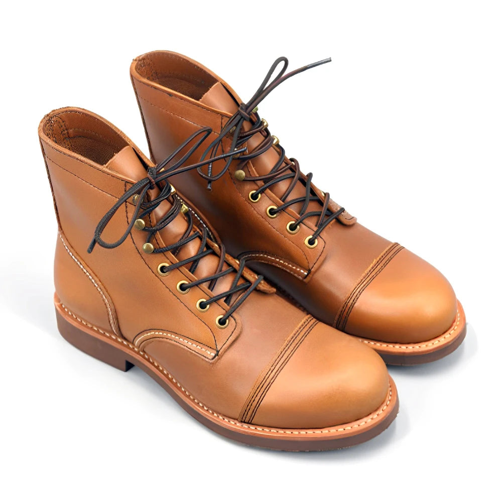 Fashion Good Quality Cowboy Genuine Leather Anti-Slip Rubber Unisex Boots Men Ankle Boots for Sale Online
