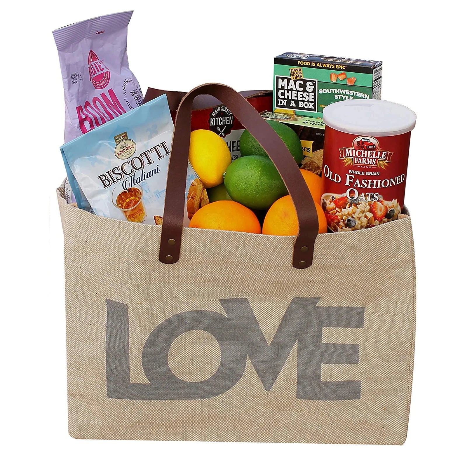 Ruthbag Water-Resistant Laminated Cotton Canvas Tote Reusable Grocery Shopping Bag Leather Handle Inner Lining Camouflage