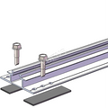 Yuens Mini Rails Profile Bracket Components Good Price Aluminum Solar Rack Panel System for Roof Mounting Structure