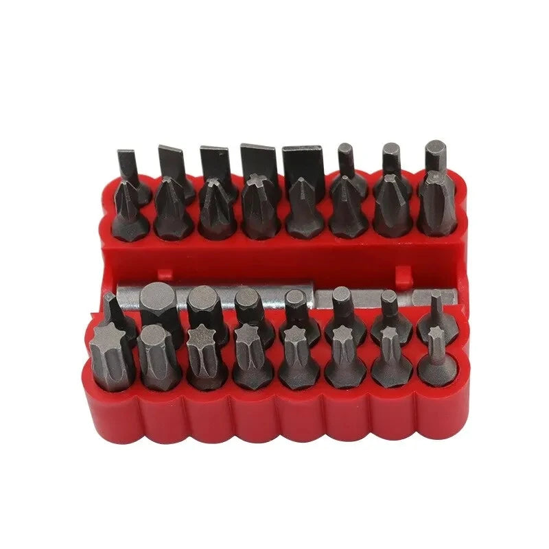 33 Pcs Hollow Bits Combinations Hexagonal Bit for Screwdriver Head Solid Set  Special Shaped Screwdriver Set Woodworking Tools