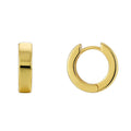 Korean Niche Classic Round Smooth Simple Earrings Brass Gold Plated Everything Vegan Vintage Ear Buckle.