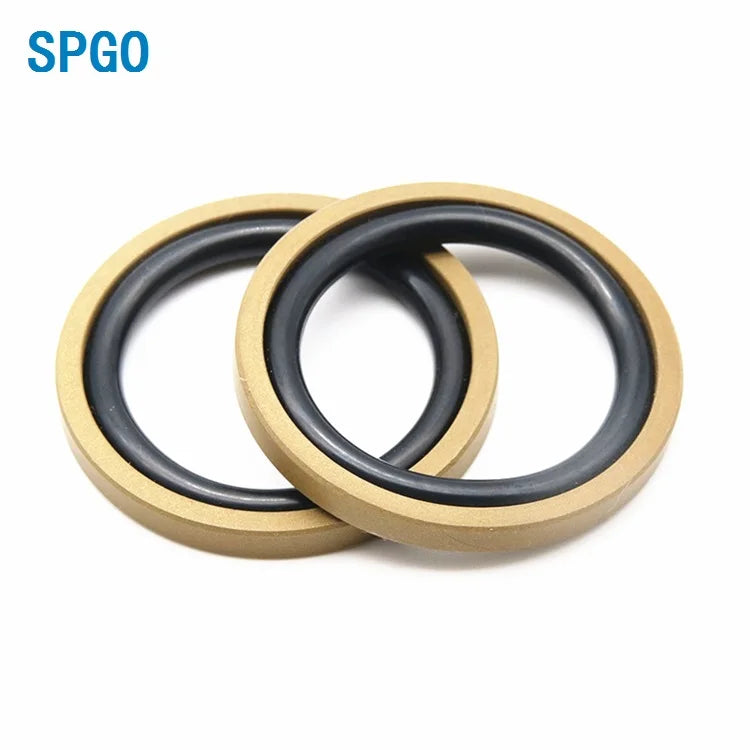SPGO Type Piston Seal Bronze Filled PTFE + NBR Low Friction Hydraulic Seal for Hydraulic Cylinder MegaBDM