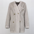 Women's Casual Winter Faux Fur Jacket Turn Collar Short Mink Fur Coat Long Sleeves Loose Fit Turn Collar Artificial Mink Fur
