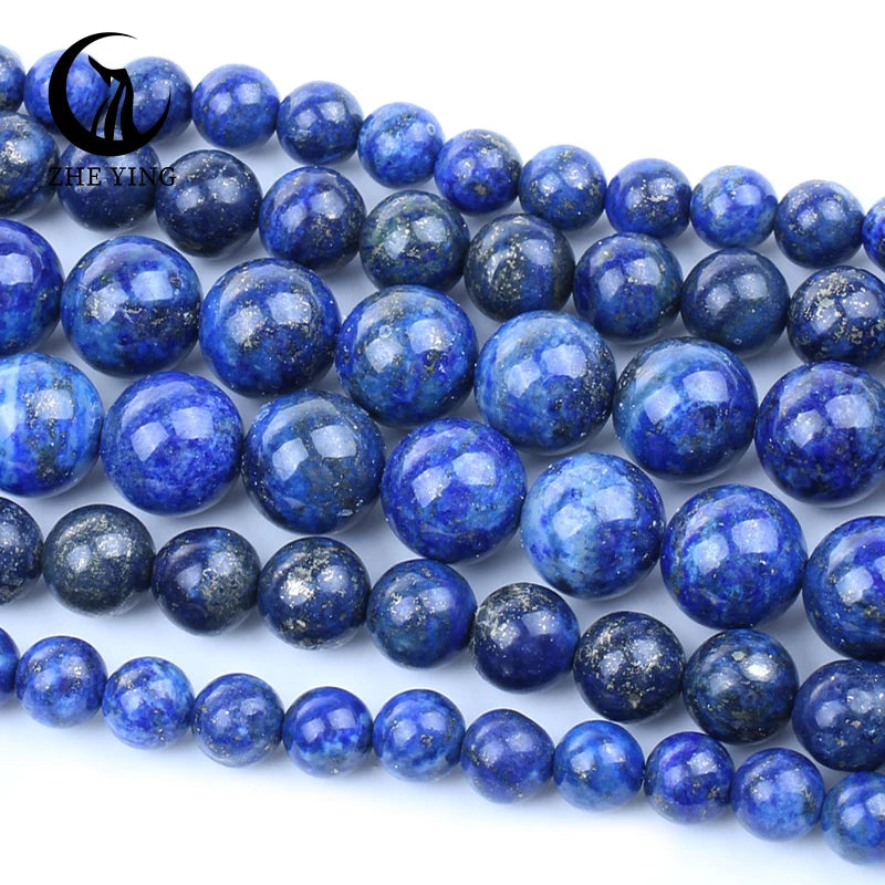 Zhe Ying 6mm/8mm/10mm Lapis Lazuli Wholesale Bracelet Natural Stone Beads Necklace Lapis Lazuli Beads