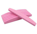 Yanye Professional Custom Logo Double Half-Moon Shape Nail Care Polish Buffer Pink Purple Orange Manicure Sponge Buffers 180