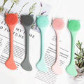 Wholesale Private Label DIY Face Mask Spatula Silicone Brush Facial Cream Cosmetic Cute Kitten Facemask Applicator