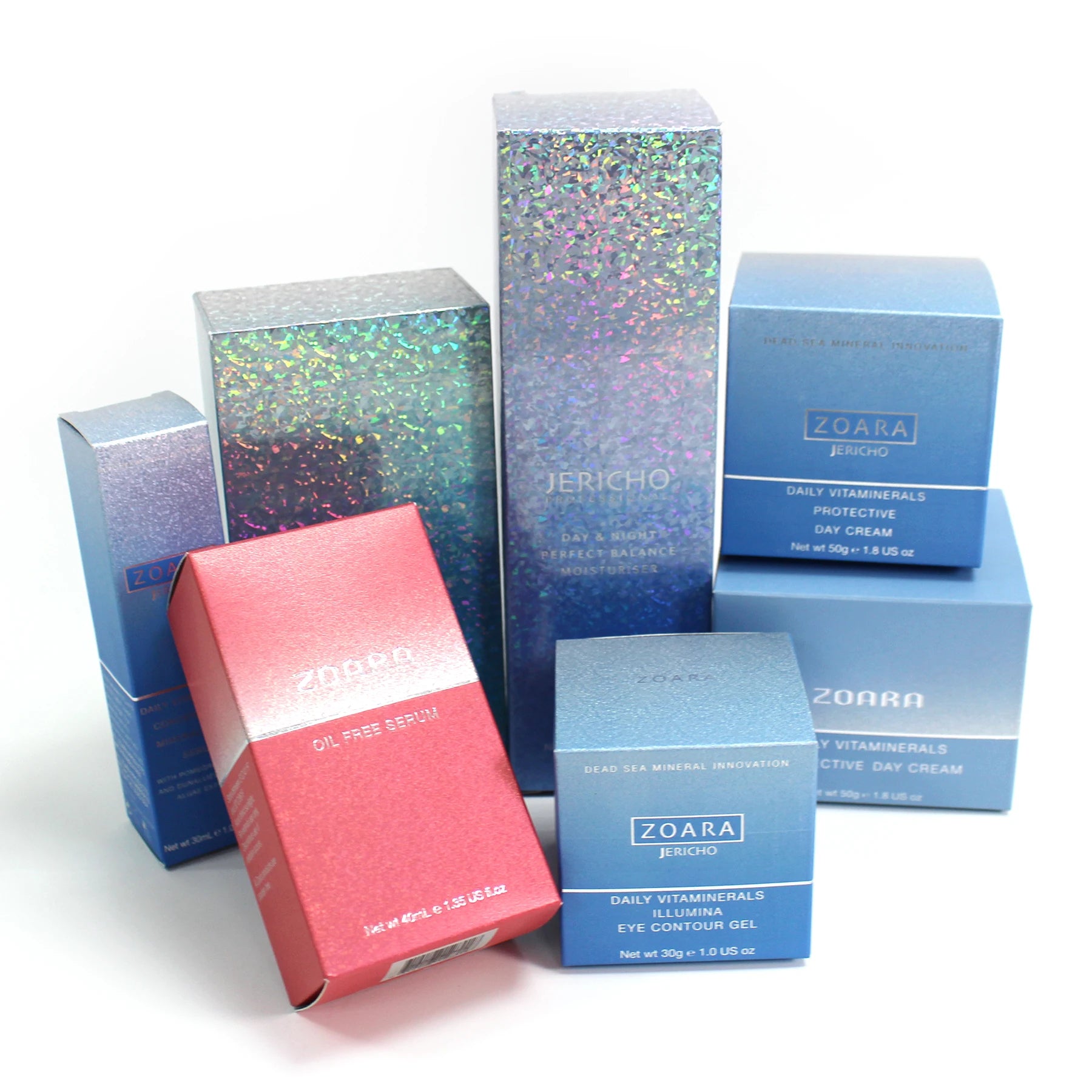 Custom Eco Fancy Paper Cosmetic Box for Skin Care Serum Rigid Coated Packaging Printed to Order