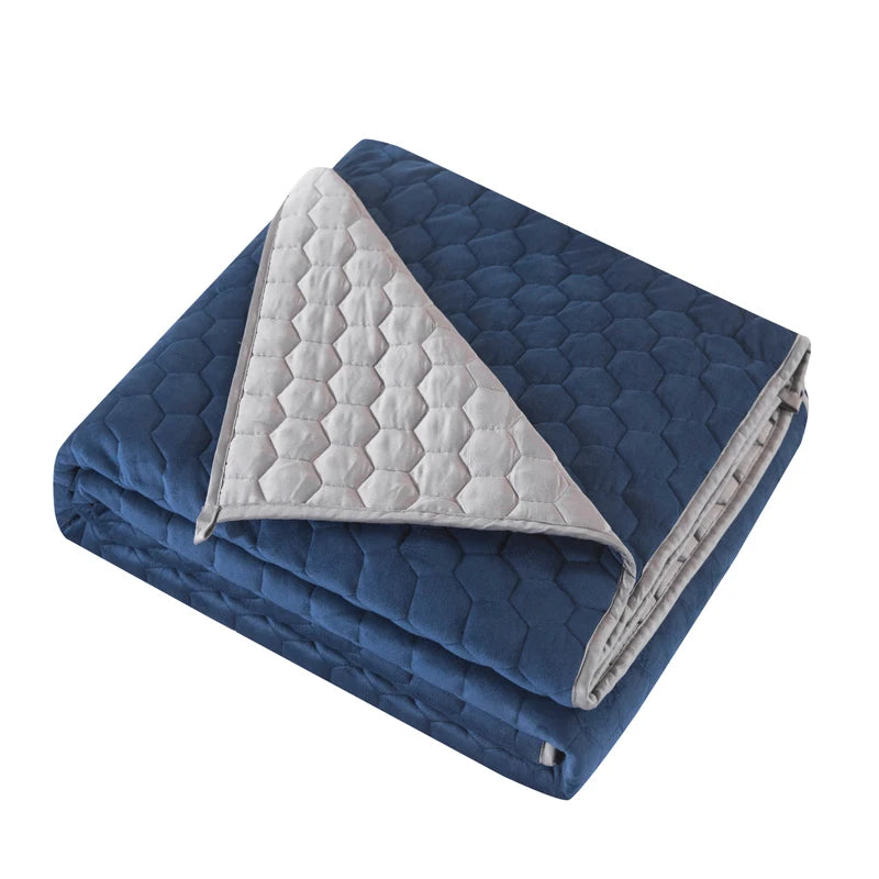 Top Sale Custom Heavy Sleep Soft Minky Flannel Throw Adult Weighted Blanket Cooling Portable Therapy Quilted Four Seasons Use