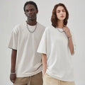 275G Wholesale Sports Plus Size Men's 100% Cotton Men's T-shirt Solid Color Men's Loose T-shirt