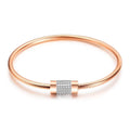 New Arrival Bling Bling Diamond CZ Mon Loves Bangle Charm Bracelet Tennis Bracelet