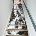 Custom Self-adhesive Removable Decal PVC Vinyl Waterproof Home Decoration Children Wall Art Sticker Stair Sticker