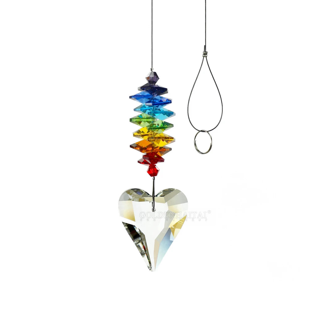 Crystal Suncatcher Chimes Prism for Hanging Home Decoration 38mm AB  Pendant Crystal Colorful 3109007