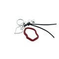 Acrylic Makeup Mirror Keychain Pocket Mini Mirror Key Chains Cute Star Heart Pendant Phone Charms Bag Accessories Women Keychain