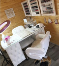 Luxury Modern Nail Technician Table for Beauty Salon and Workshop with Dust Extraction and Customizable Color