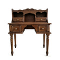Retro Carved Solid Wood Vanity Table