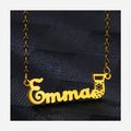 Custom Jewelry Birthday Gift Personalized English Name Stainless Steel 18k Gold Plated Custom Name Necklace