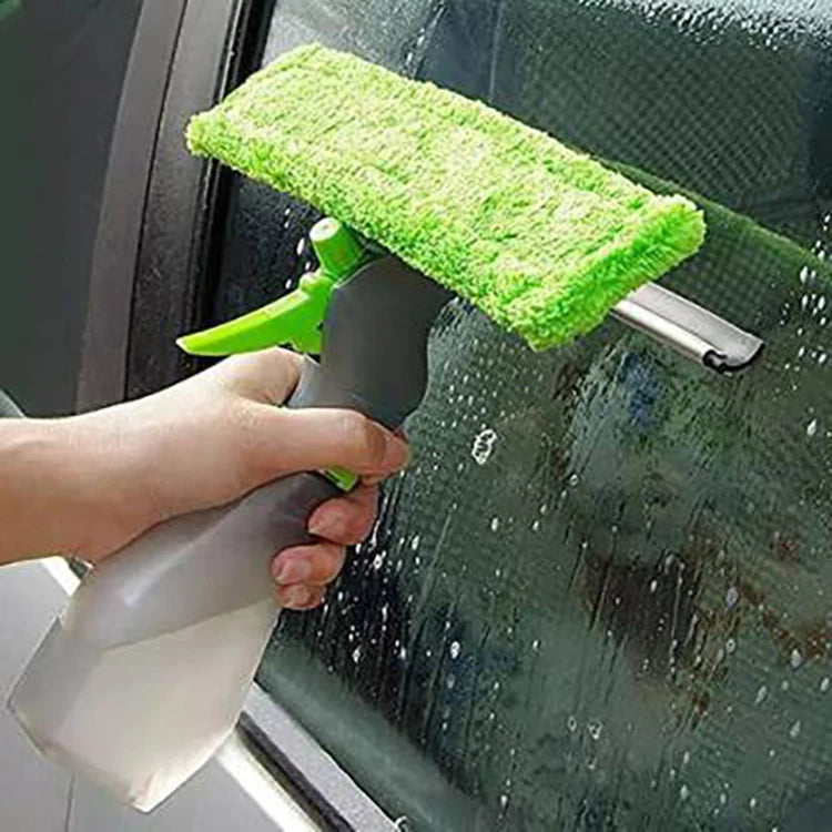 Multifunctional Decontamination Tool Window Cleaning Brush with Water Spray Bottle Scraper Glass Wall Floor Cleaning Scraper