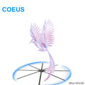 COEUS 3D Holographic Advertising Equipment 150cm 2880LED Air Imaging 8 Leaves Holofan Fan with Rotating Suspension Beads