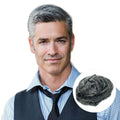 Qingdao Factory NG Men's Toupee Waves Gary Remy Indian Hair Loop System 100% Density 38mm Texture Male Wigs