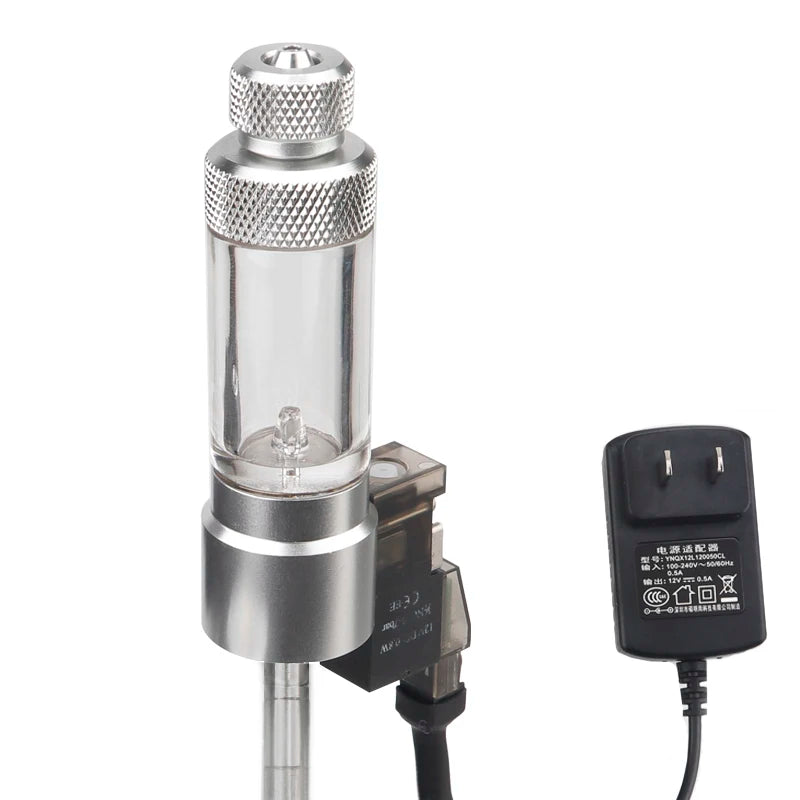Aquarium CO2 Bubble Counter with Metal Eco-Friendly 12V Solenoid Valve and Customized Plug Check Valve Regulator for Fish Tank