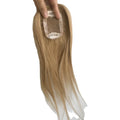 Emeda #6 Color 6*9cm Full Silk Hair Topper Brazilian Virgin Human Hair for Women