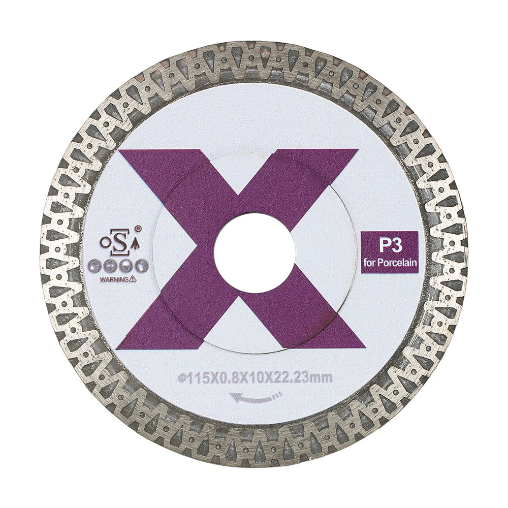 RAIZI TOOL-Super Quality Professional 4.5inch/115mm P3 Long Life Porcelain Diamond Saw Blade Sintered Stone Blade Cutting Tools