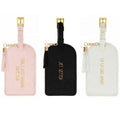 New Arrival Custom Personalized Faux Leather Suitcase Label Tassel Charm Wedding Favors Gifts Guest Luggage Tag