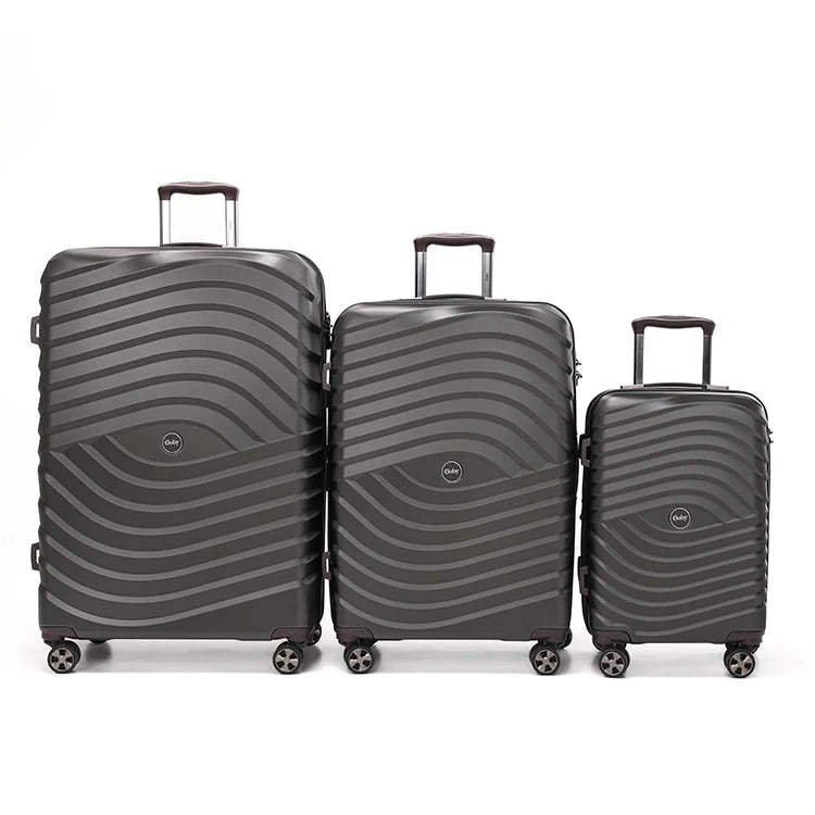 Goby London Durable PC Hard Suitcase with 4-Wheel Trolley Lightweight Eco-Friendly & Waterproof Airport Approved Classic Design
