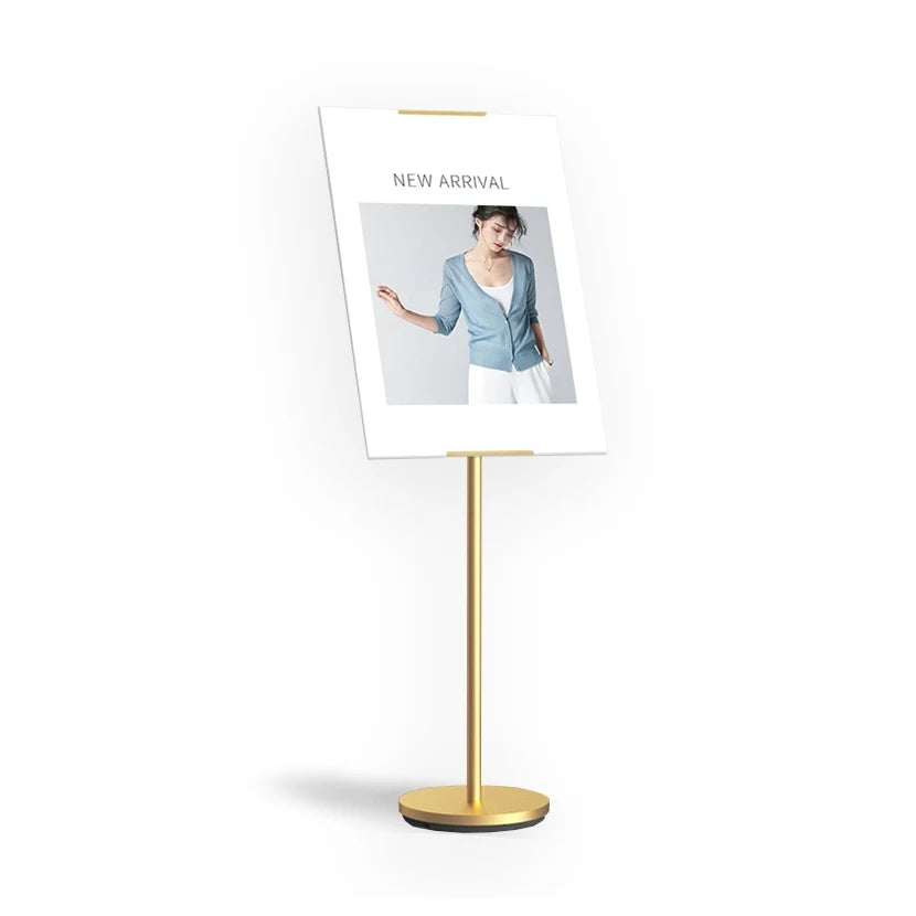 BOZE Telescopic Display Stand 58-104cm Aluminum Outdoor Use for Exhibition & Supermarket Black/Silver/Champagne