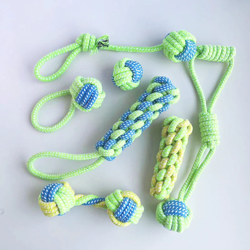 Pet Interactive Cotton Rope Toys Ball for Dogs Pet Chew Toys