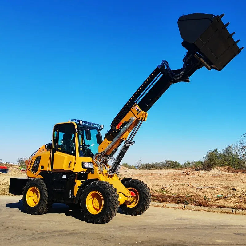 China Map Power New ZL15/ZL18 1-4 Ton Mini Telescopic Front Loader with Gearbox CE Approval