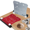 35mm Hinge Jig Door Cabinets Concealed Hinge Hole Template Jig Aluminium Alloy Drill Guide Locator Tools for Woodworking