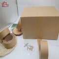 Custom Printed Personalised Branded Hot Melt Kraft Paper Self Adhesive Packing Tape Customized with logo
