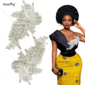 WDP-296 Multi Colored Crystal Flower Patches 2024 Fancy Beaded Rhinestone Panel Applique for Dresses Gown