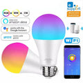 Tuya WiFi LED RGB White Lamp Light Smart Bulb Good for Google Home Alexa 10W E26/E27 Aluminum Dimmable for Modern Living Room