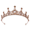 Retro Black Rhinestone Small Crown Alloy Rhinestone Crown Children's Performance Headdress