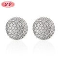 Guangzhou Hengdian Earring Making Supplies  Fashion Ladies Earrings Zircon Bridal Earrings