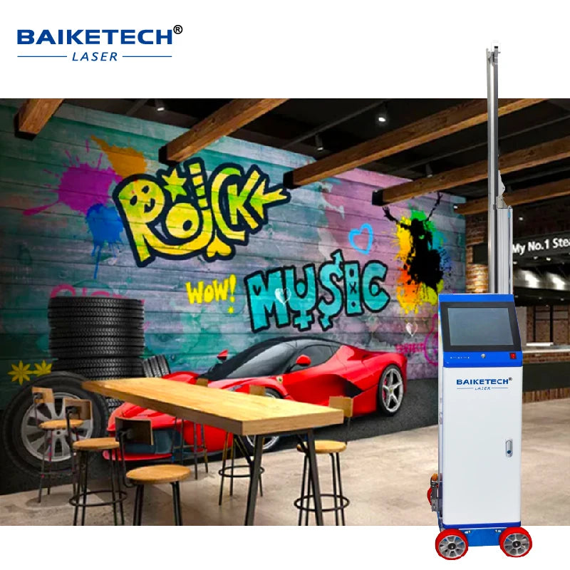 Vertical 3D AI Inkjet Wall Printing Machine Intelligent Picture Wall Printer Machine Touch Screen 3D Mural Printing Machine