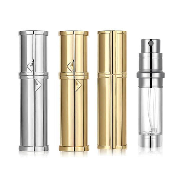 5m Mini Refillable Perfume Perfume Atomizer E Perfume Atomizer Round Customized PUMP Sprayer Sample Eco-friendly Aluminum 5ml