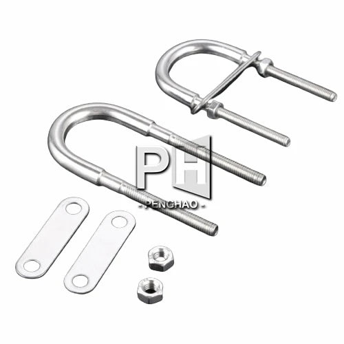 Yacht Bow Stern Eye U-Bolt Stainless Steel Marine Bolt Rope Rigging M5*78 M6*90 M8*100 M10*130 M12*150 Replace Boats Accessories