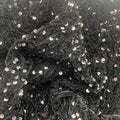 Hot Sale Black Polyester 5mm Sequin Embroidery Velvet Fabric Eco-Friendly Stretch Woven for Bags Home Textiles Accessories