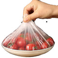 100 Pcs HDPE LDPE Clear Reusable Fresh-keeping Reusable Fresh Keeping Stretch Wrap Film Plastic Bowl Cover for  Dish the Kitchen