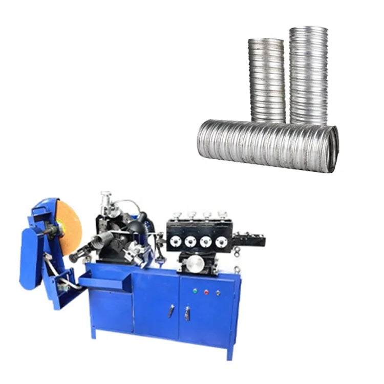 Manual Double Corrugation Post-tensionMetal Cold Rolled Steel Strip Corrugated Pipe Duct Making Machine