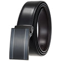 LQbelt Classic Golf Belt Men's Smooth Plate Buckle Belt With Holes Leather Belts for Men OEM Factory