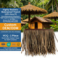 Weather Resistant Thatching Do Telhado Fogo De Palha Tegole Di Paglia Artificial Nipa Tiki Roof Thatched Tegels