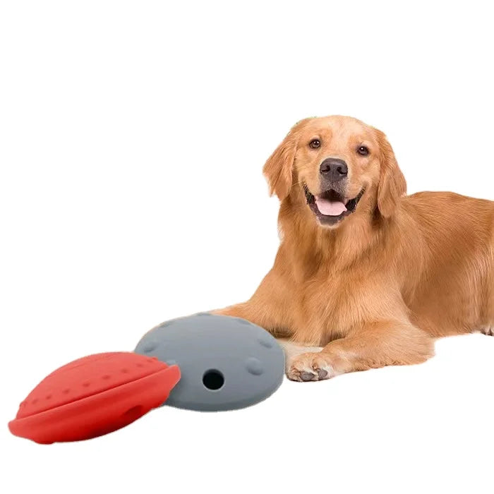 Hot Sale Safety Pet Chew Toy Eco-Friendly Silicone Pet Chew Dog Flying Disc Dog Chew Toy
