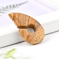 Keyhole Stone Ear Weight Hanger Obsidian Ear Expander Piercing Plug 8mm&10mm Earrings Charming Jewelry