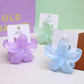 Rapid Sample 8.5cm Sweet Flower Hair Clip Large Multi-volume Clip Hair Accessories Moire Back Head Plumeria Hair Clip
