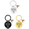 Stainless Steel Friendship Gift Key Ring Sisters Key Chain for Best Friend Friends Sister Key Rings Bag Accessories Keychain